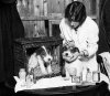 Terriers are primped for a dog show in New York City. 1933.jpg